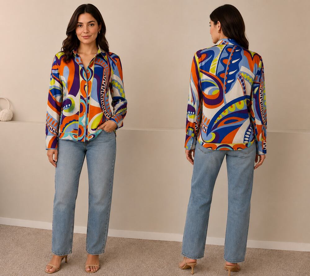 Geometric Bluse - Zara - Picture 3 of 8